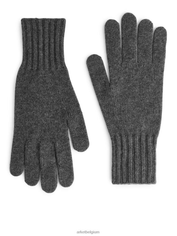 ARKET accessoires 0DXJP1317 grijs kasjmier handschoenen Heren