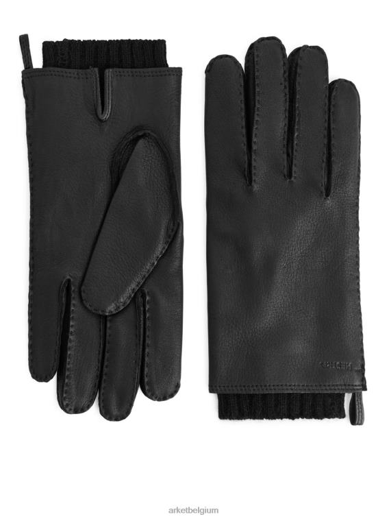 ARKET accessoires 0DXJP1320 zwart hestra tony handschoenen Heren
