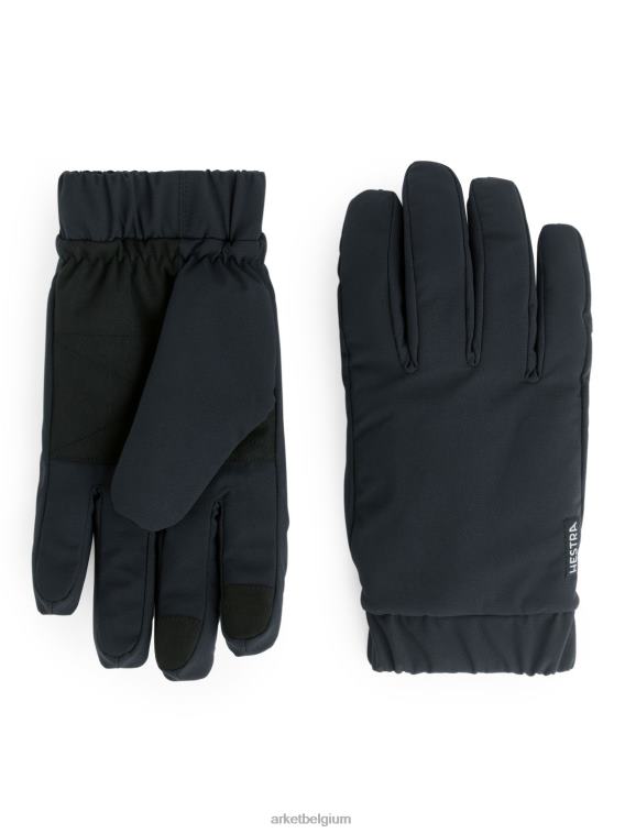 ARKET accessoires 0DXJP1324 zwart hestra axis sport hybride handschoenen Heren