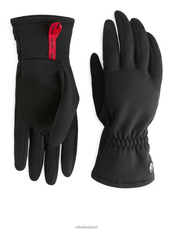 ARKET accessoires 0DXJP1326 zwart Hestra Touch Point-handschoenen met fleecevoering Heren