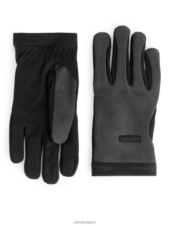 ARKET accessoires 0DXJP1327 donkergrijs/zwart hestra metselaar handschoenen Heren