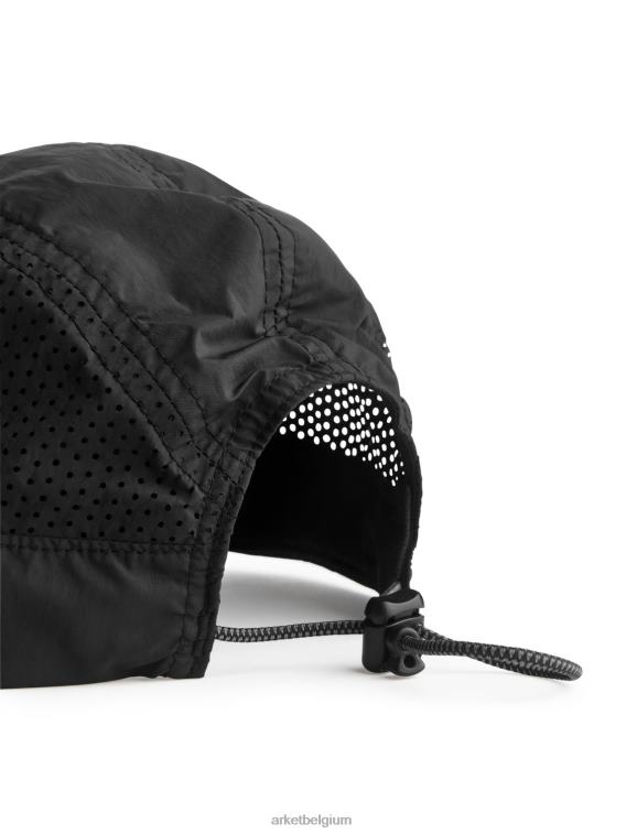 ARKET accessoires 0DXJP1197 zwart actieve mesh-dop met 5 panelen Heren