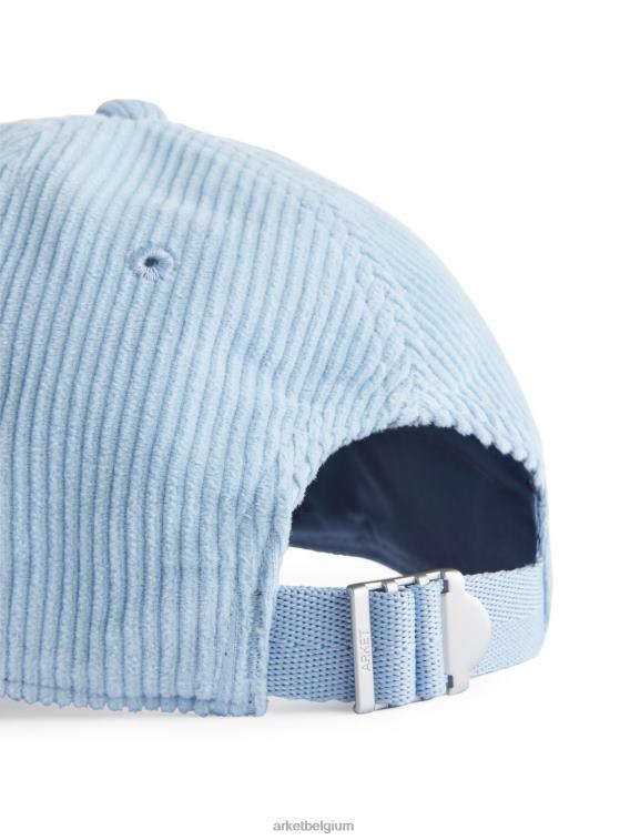 ARKET accessoires 0DXJP1290 lichtblauw corduroy pet Heren