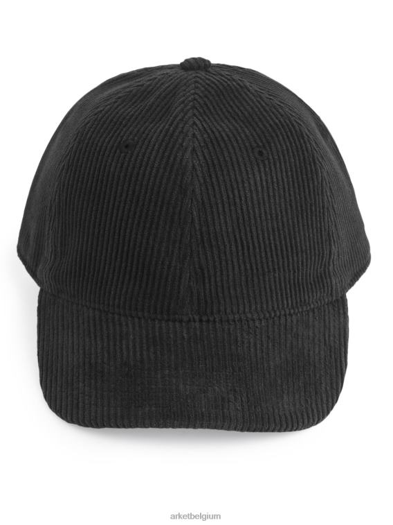 ARKET accessoires 0DXJP1292 zwart corduroy pet Heren