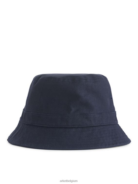 ARKET accessoires 0DXJP1293 donkerblauw hennep hoed Heren