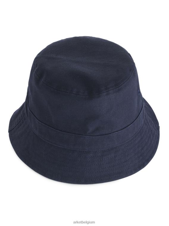 ARKET accessoires 0DXJP1293 donkerblauw hennep hoed Heren