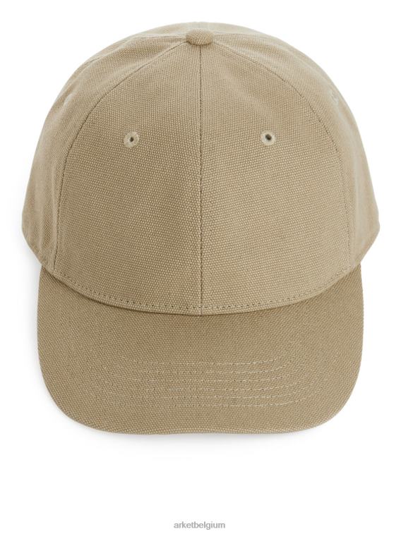 ARKET accessoires 0DXJP1296 beige katoenen canvas pet Heren