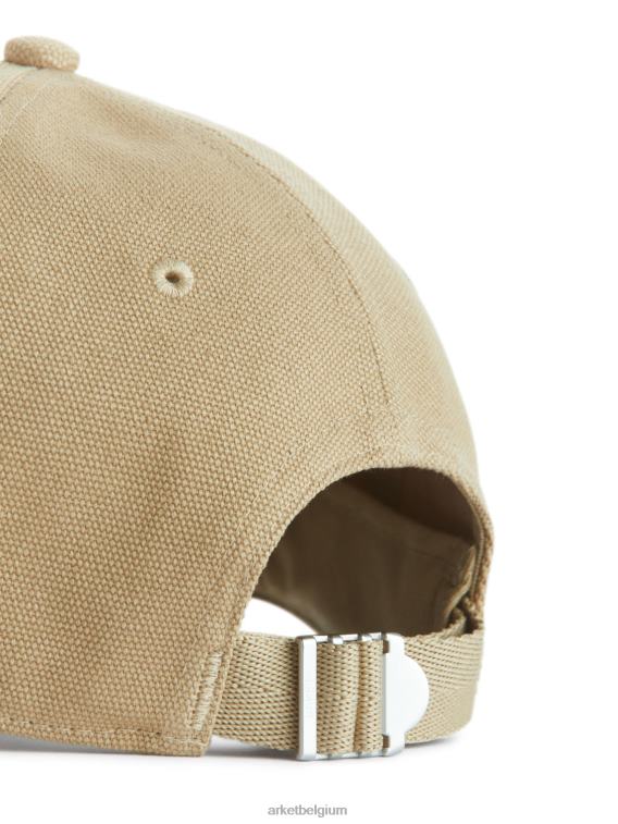 ARKET accessoires 0DXJP1296 beige katoenen canvas pet Heren