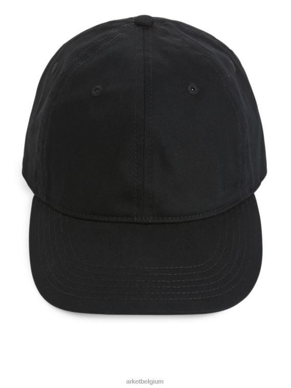 ARKET accessoires 0DXJP1300 zwart pet van katoenen twill Heren
