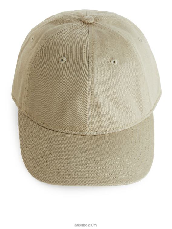 ARKET accessoires 0DXJP1304 beige pet van katoenen twill Heren