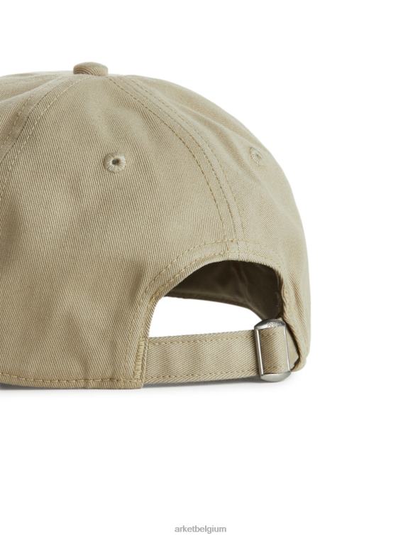 ARKET accessoires 0DXJP1304 beige pet van katoenen twill Heren
