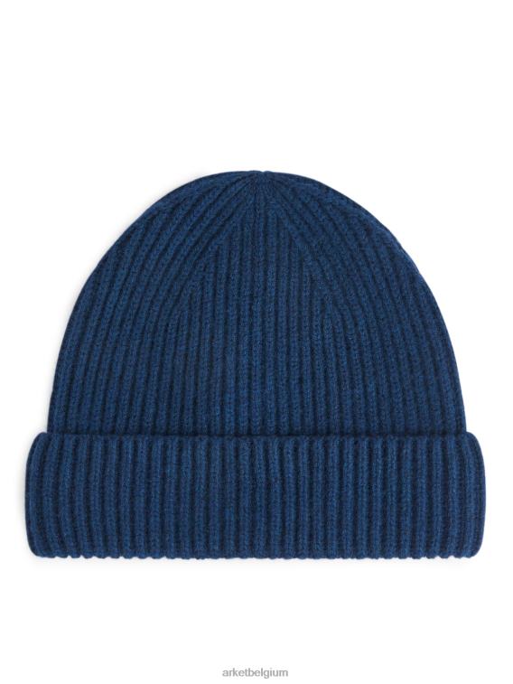 ARKET accessoires 0DXJP1308 donkerblauw Muts van kasjmiermix Heren