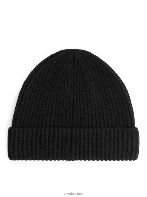 ARKET accessoires 0DXJP1311 zwart Muts van kasjmiermix Heren