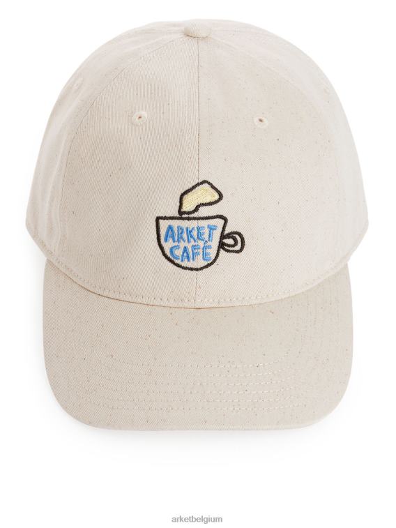 ARKET accessoires 0DXJP820 gebroken wit café kap Heren