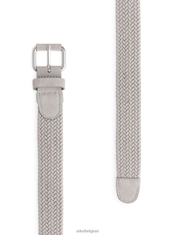 ARKET accessoires 0DXJP1333 wrat gevlochten, met leer afgewerkte riem Heren