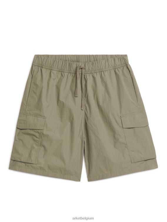 ARKET kleding 0DXJP1129 kaki groen actieve utility-short Heren