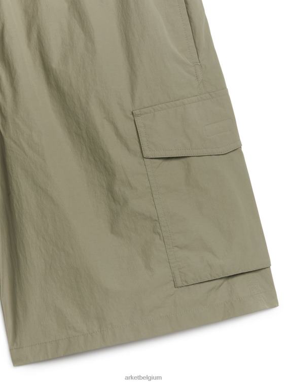 ARKET kleding 0DXJP1129 kaki groen actieve utility-short Heren