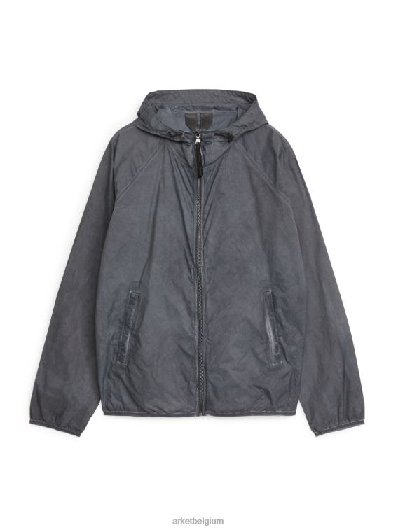 ARKET kleding 0DXJP1156 donker grijs actief kledinggeverfd windjack Heren