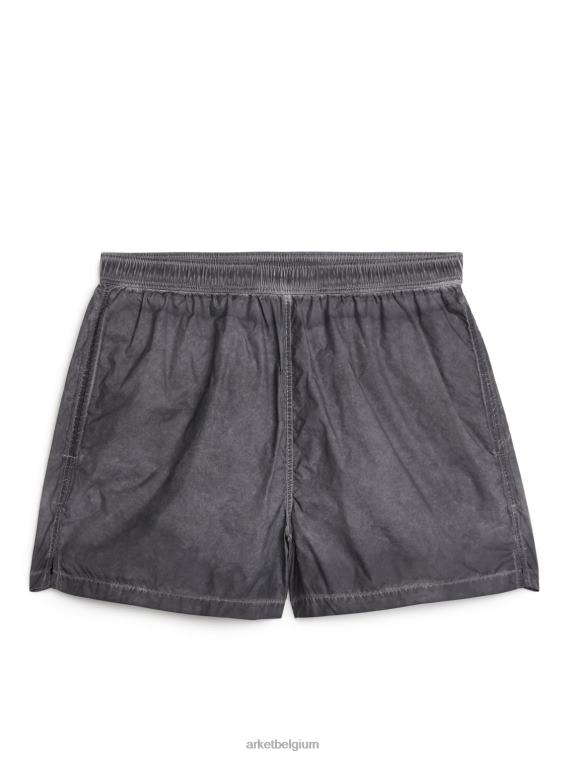 ARKET kleding 0DXJP1208 donker grijs actieve, kledinggeverfde shorts Heren