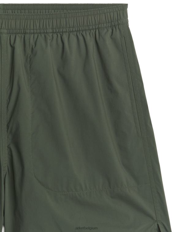 ARKET kleding 0DXJP1213 donkergroen actieve stretchshort Heren