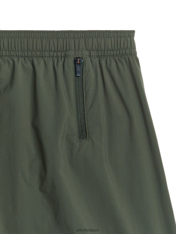 ARKET kleding 0DXJP1213 donkergroen actieve stretchshort Heren