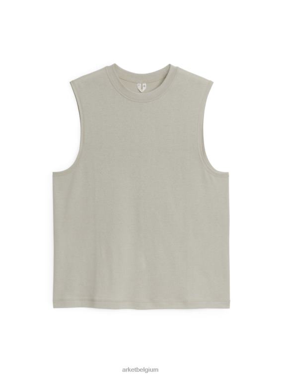 ARKET kleding 0DXJP1217 beige actieve mesh tanktop Heren