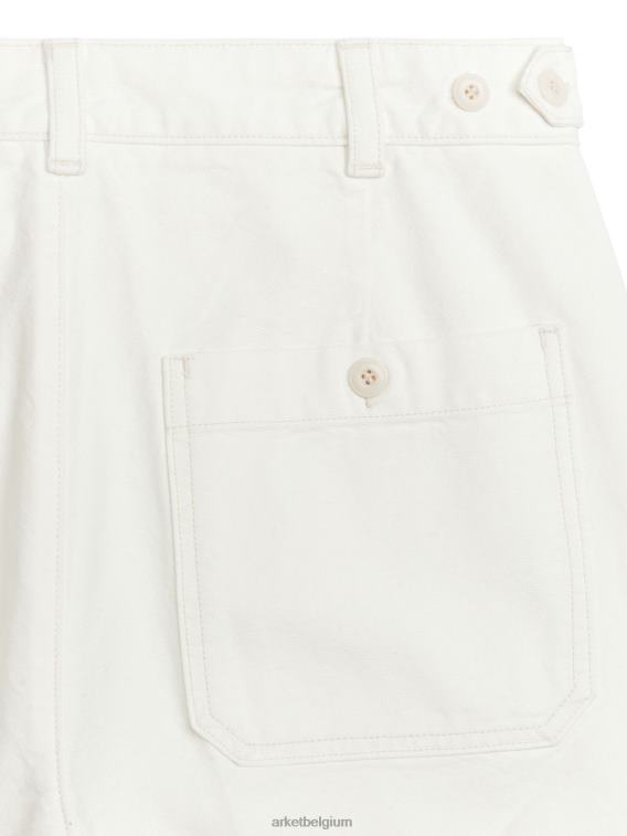 ARKET kleding 0DXJP1064 gebroken wit Utility-broek van katoenen canvas Heren