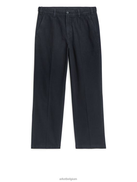 ARKET kleding 0DXJP1065 donkerblauw Utility-broek van katoenen canvas Heren