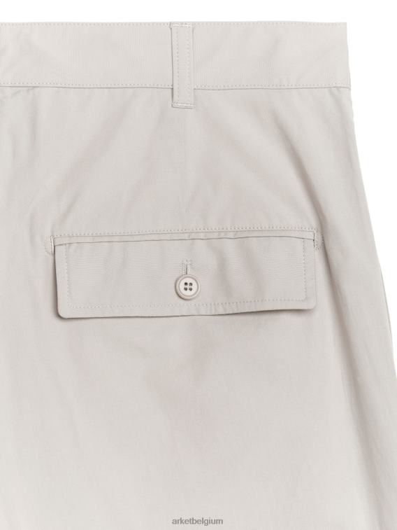 ARKET kleding 0DXJP1066 beige losvallende katoenen broek Heren
