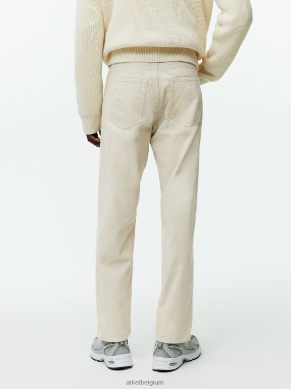 ARKET kleding 0DXJP1068 gebroken wit losse corduroy broek Heren