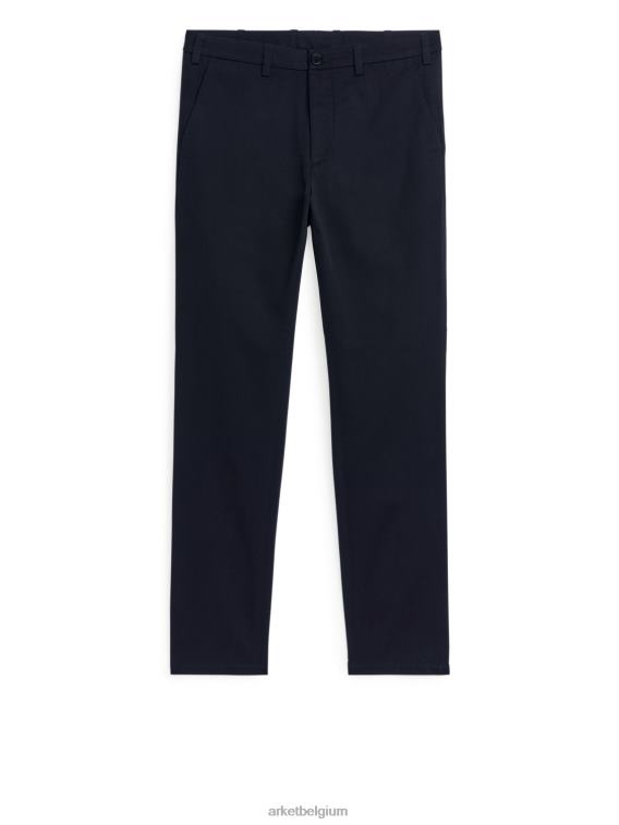 ARKET kleding 0DXJP1069 donkerblauw slanke katoenen chino Heren