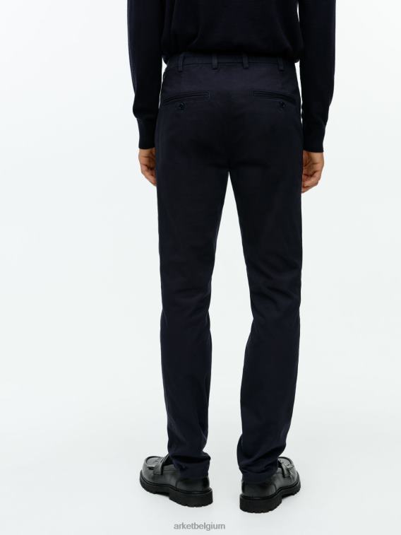 ARKET kleding 0DXJP1069 donkerblauw slanke katoenen chino Heren