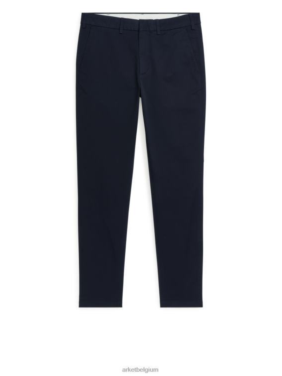 ARKET kleding 0DXJP1072 donkerblauw slanke stretchchino Heren
