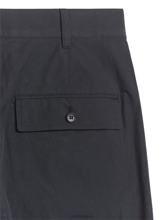 ARKET kleding 0DXJP1078 zwart losvallende katoenen broek Heren