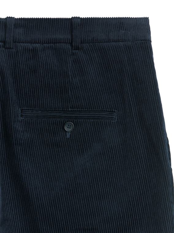 ARKET kleding 0DXJP1082 donkerblauw cropped corduroy broek Heren