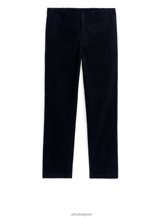 ARKET kleding 0DXJP1088 donkerblauw Rechte chino van corduroy Heren