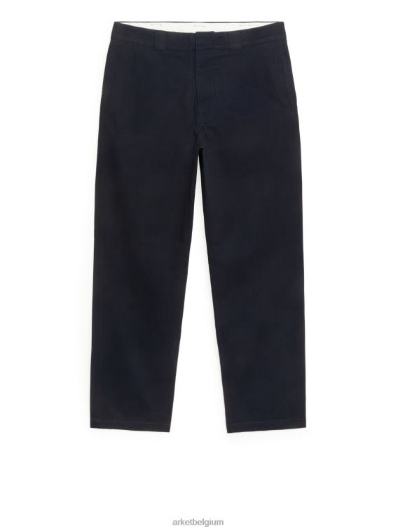 ARKET kleding 0DXJP1091 donkerblauw broek van katoenkeper Heren