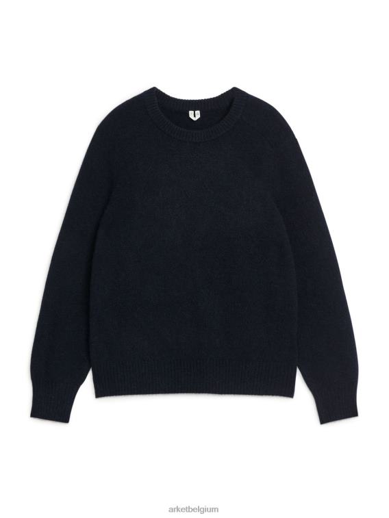 ARKET kleding 0DXJP1185 donkerblauw Trui van alpaca-merinomix Heren