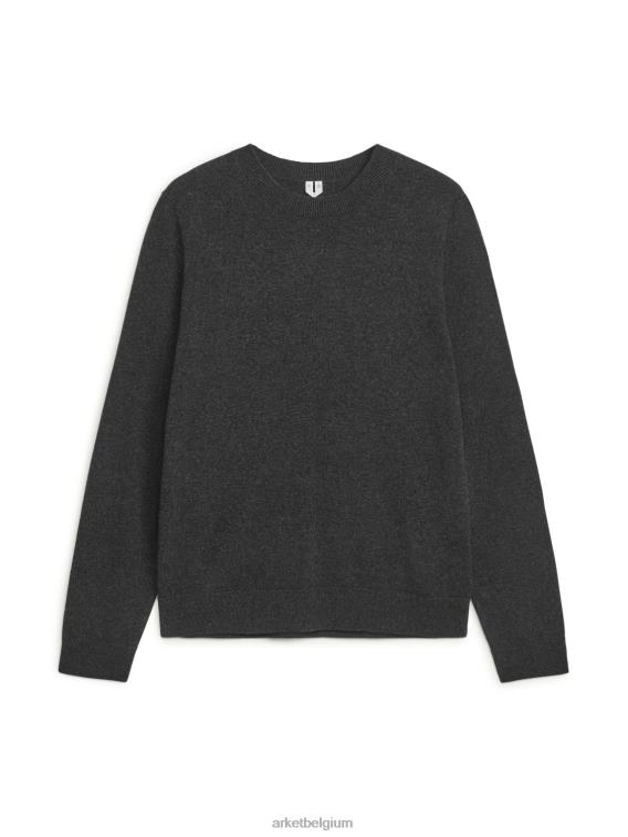 ARKET kleding 0DXJP1190 antraciet kasjmier trui Heren