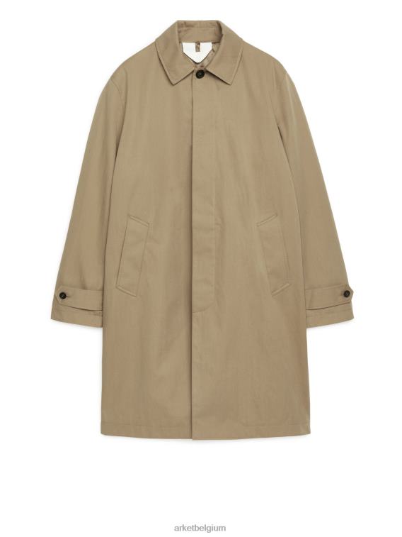 ARKET kleding 0DXJP1158 beige halflange autojas Heren