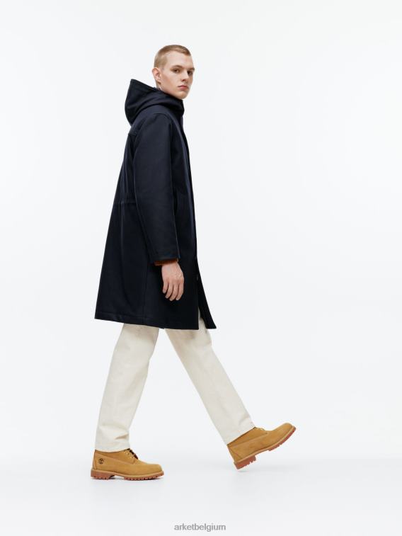 ARKET kleding 0DXJP1162 donkerblauw wollen parka Heren