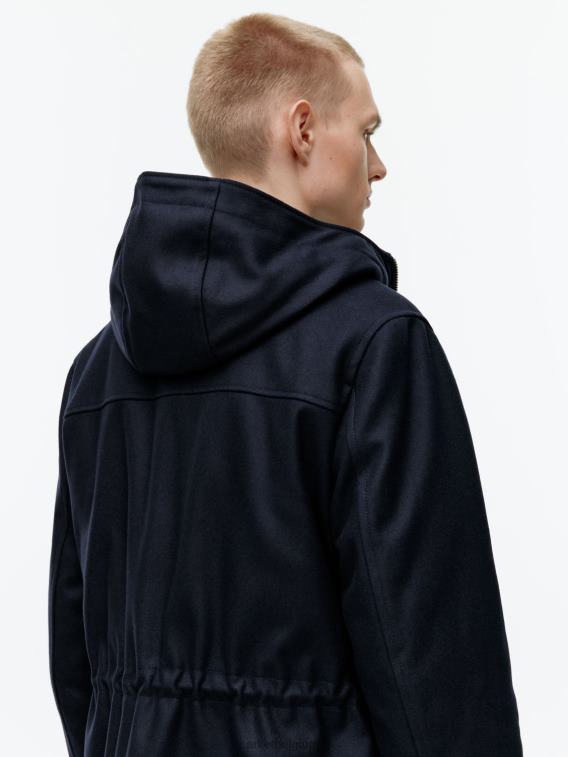 ARKET kleding 0DXJP1162 donkerblauw wollen parka Heren