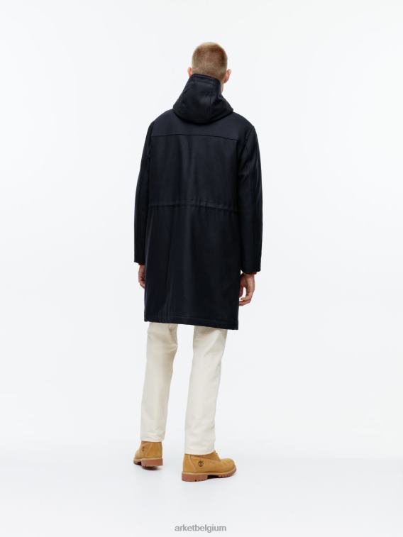 ARKET kleding 0DXJP1162 donkerblauw wollen parka Heren