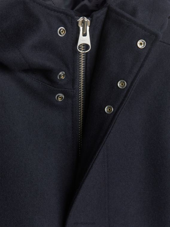 ARKET kleding 0DXJP1162 donkerblauw wollen parka Heren