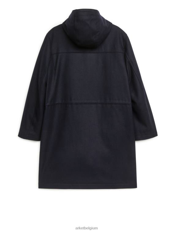 ARKET kleding 0DXJP1162 donkerblauw wollen parka Heren