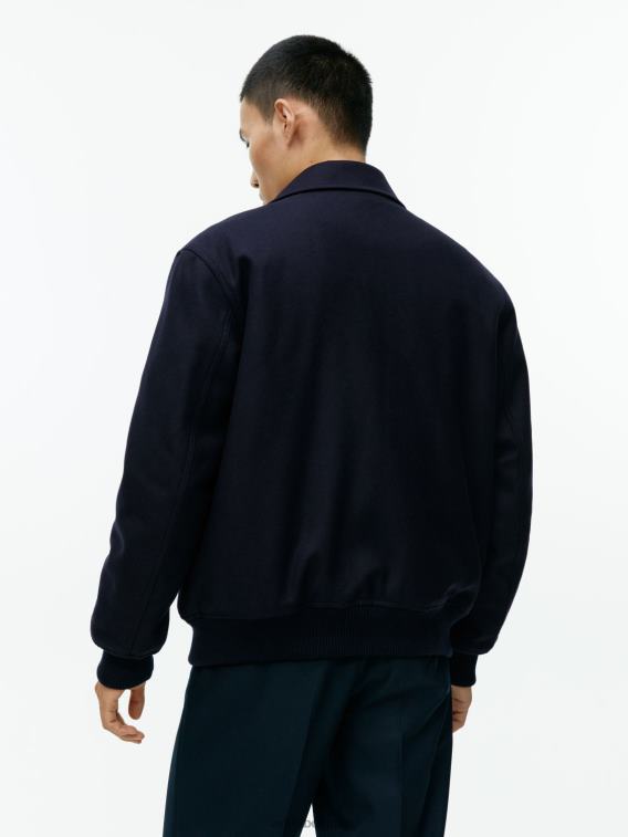ARKET kleding 0DXJP1167 donkerblauw wollen varsityjack Heren