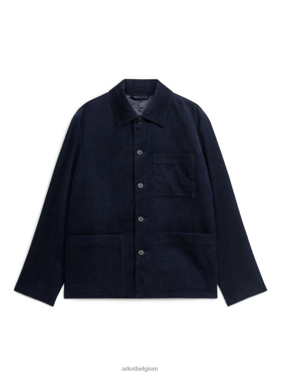 ARKET kleding 0DXJP1168 donkerblauw corduroy jasje Heren