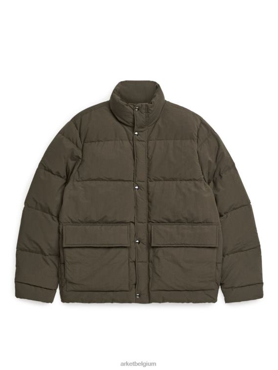 ARKET kleding 0DXJP1169 khaki gewatteerd pufferjack Heren