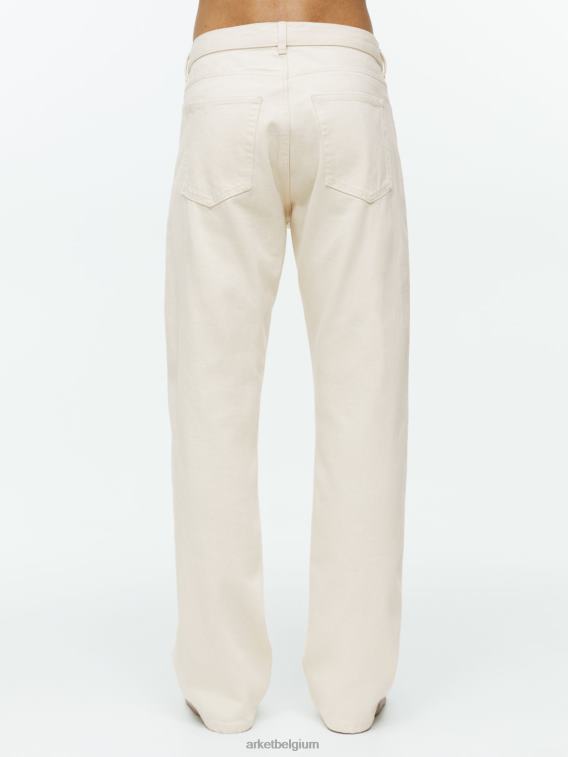 ARKET kleding 0DXJP1095 ecru oceaan losse rechte jeans Heren