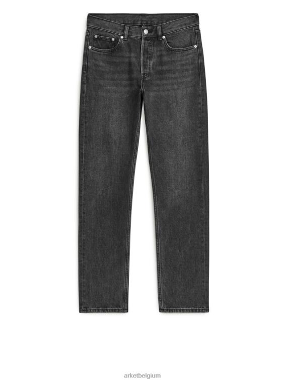 ARKET kleding 0DXJP1097 zwart gewassen park reguliere rechte jeans Heren